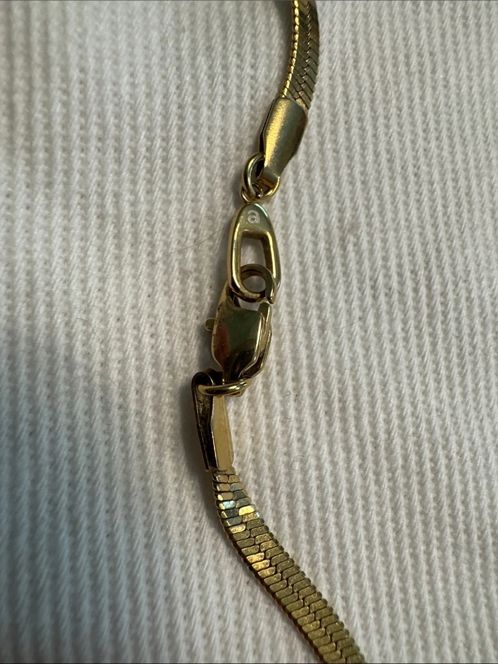 Ana Luisa Herringbone 14K Gold-Plated Women's Snake Chain Necklace